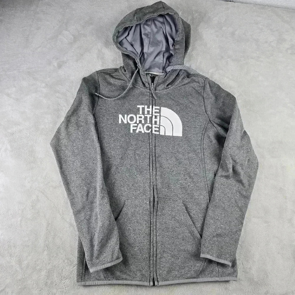 The North Face Hoodie Jacket Full Zip Gray Sz Sm Outdoor Hiking Athletic - Picture 1 of 8